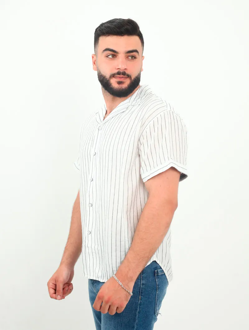 Chemise en lin coton regular